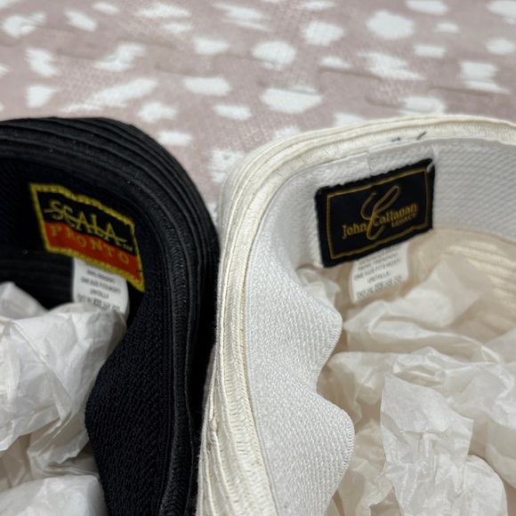 Elegant Black and Cream Fedora Hat Set - Picture 2 of 8